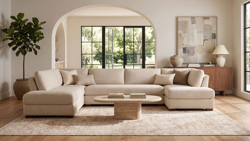 Caption: Shown in Kravet Sail Sesame | Lifestyle