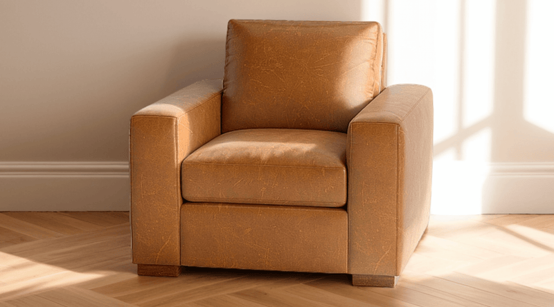 Caption: Shown in Moore & Giles Caramel | Lifestyle