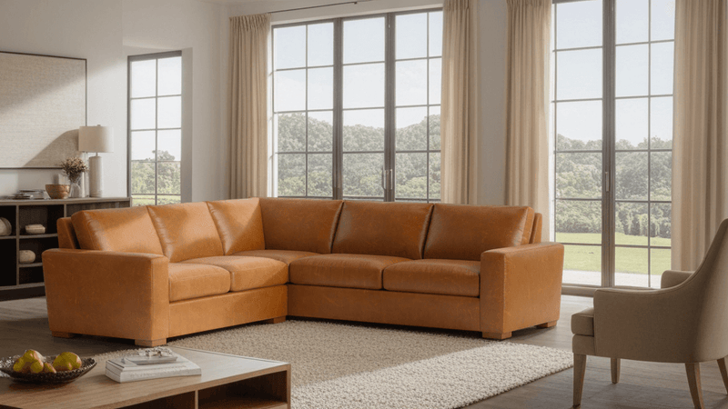 Caption: Shown in Moore & Giles Caramel | Lifestyle