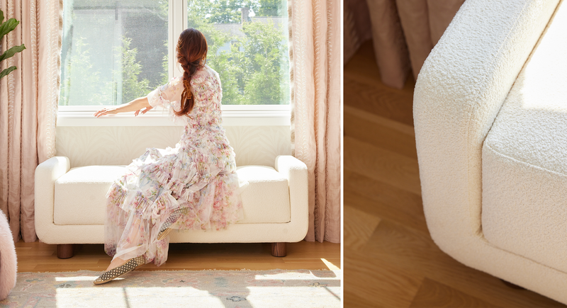 Caption: Shown in Milo Cream • Model is 5'10" • Photo by Julia Dags | Lifestyle