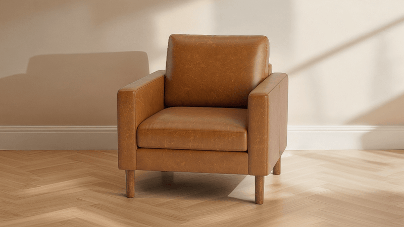 Caption: Shown in Moore & Giles Caramel | Lifestyle