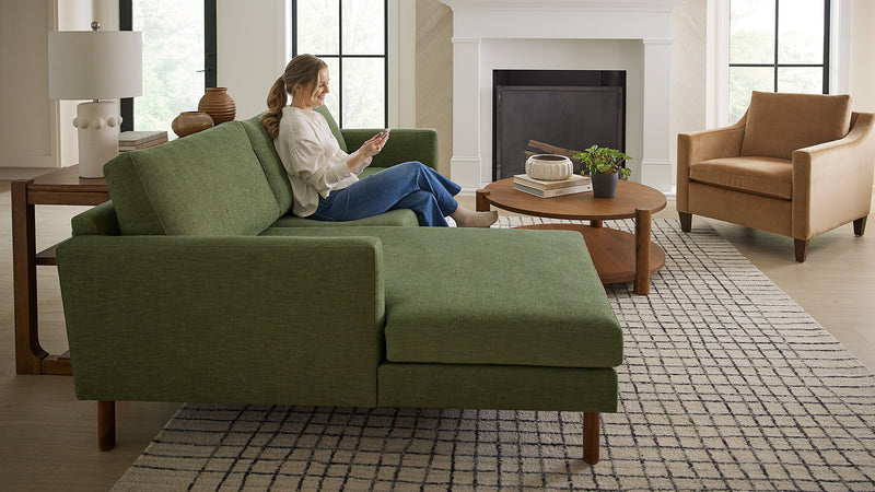 Caption: Shown in Charles Basil • Model is 5'4" | Lifestyle