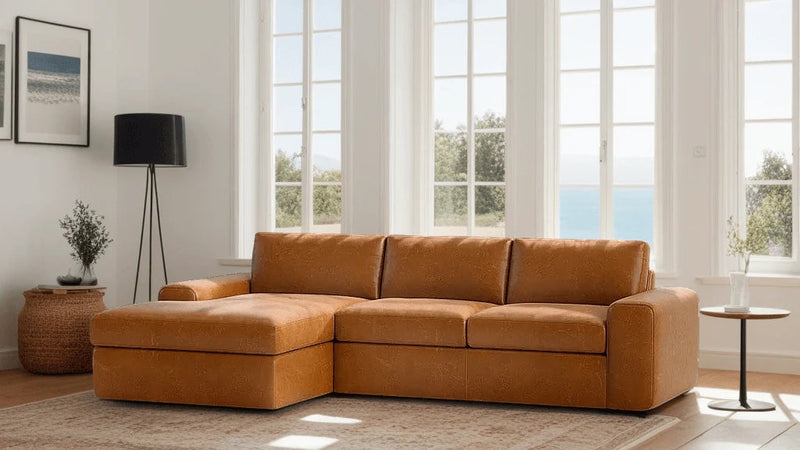 Caption: Shown in Moore & Giles Caramel | Lifestyle
