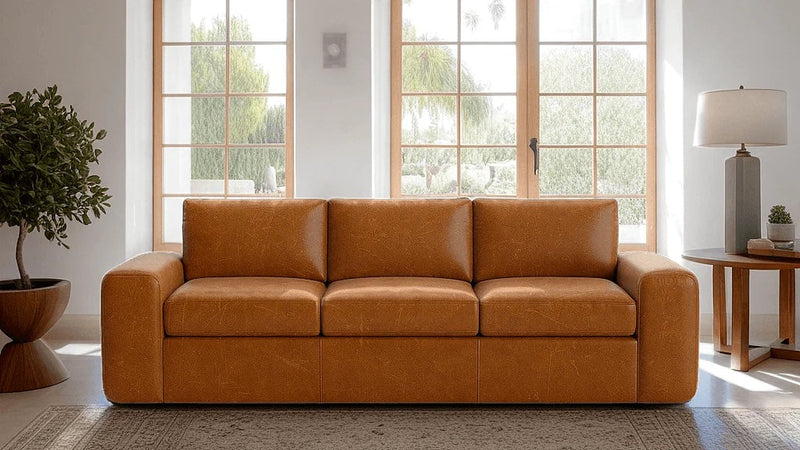 Caption: Shown in Moore & Giles Caramel | Lifestyle