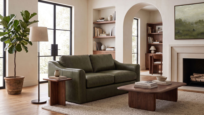 Caption: Shown in Moore & Giles Winter Pine | Lifestyle